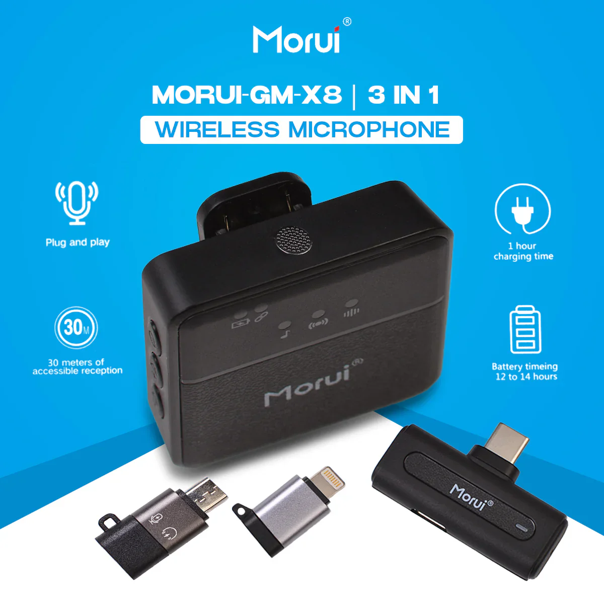3 in 1 Mic - 1 Year Warranty